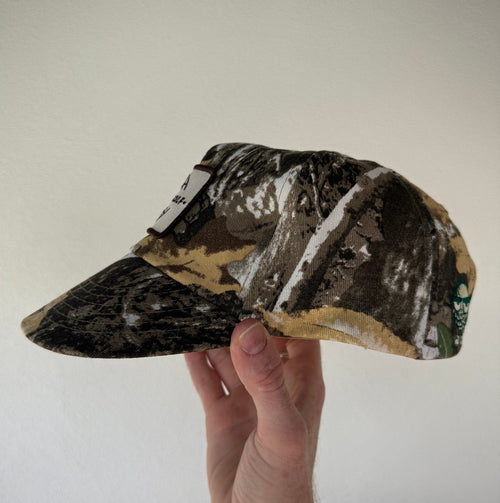 LOOPER CO. Patch Cap V1 Bushland Camo No Rope — clean finish golf snapback cap Australia